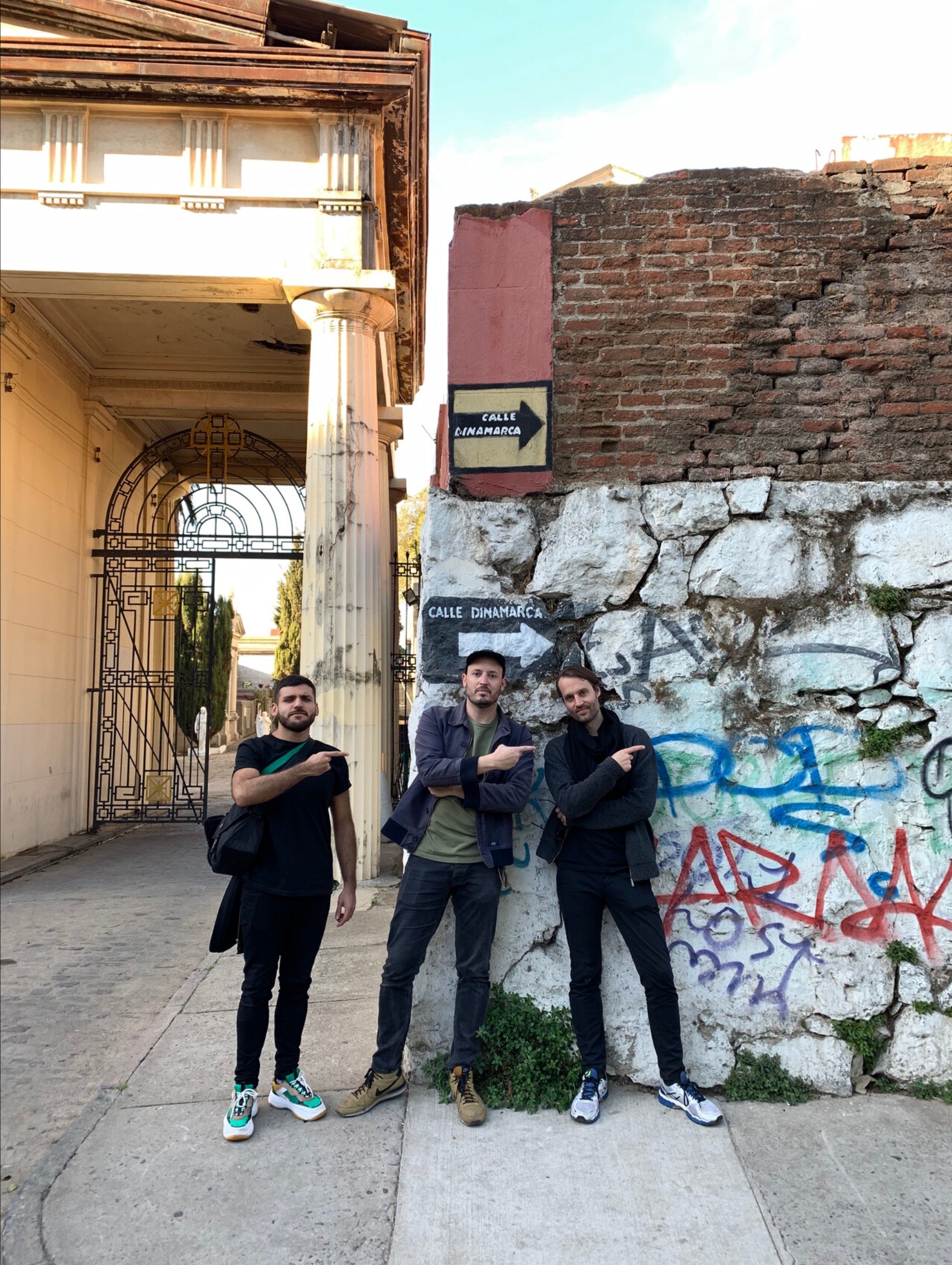 Esteban, Martín, and Rune in Santiago.