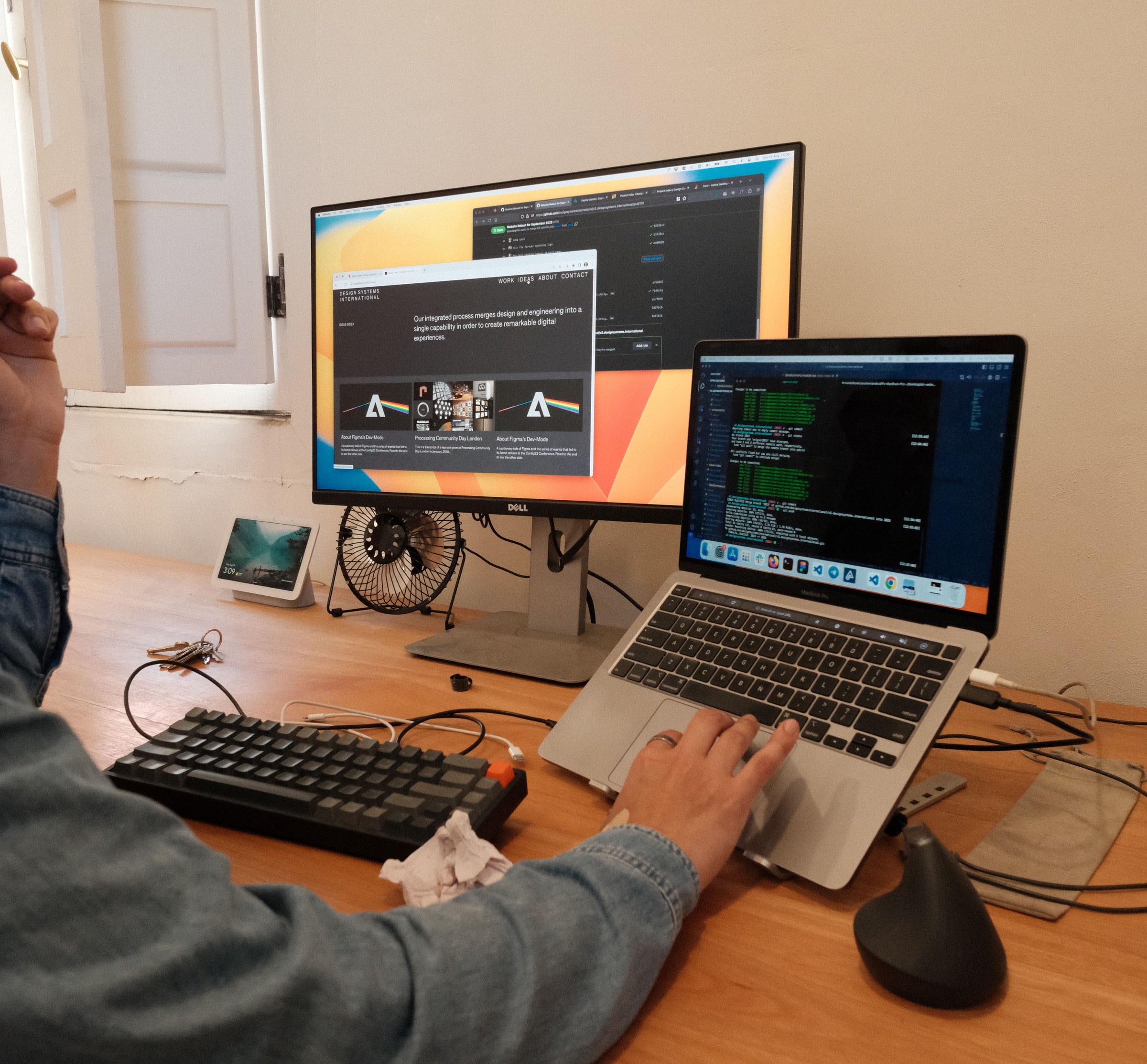 A team member in the copenhagen office