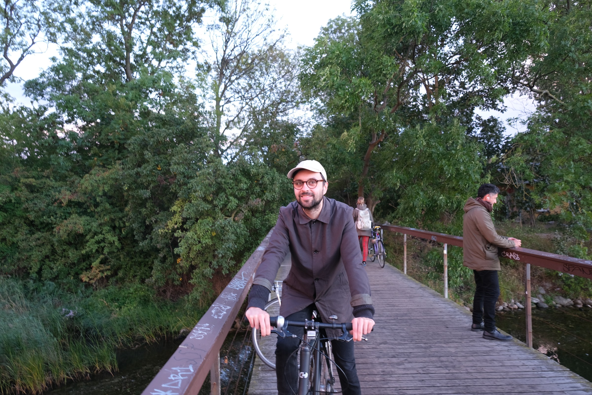 Photo of Lucas in Copenhagen during a team meetup.